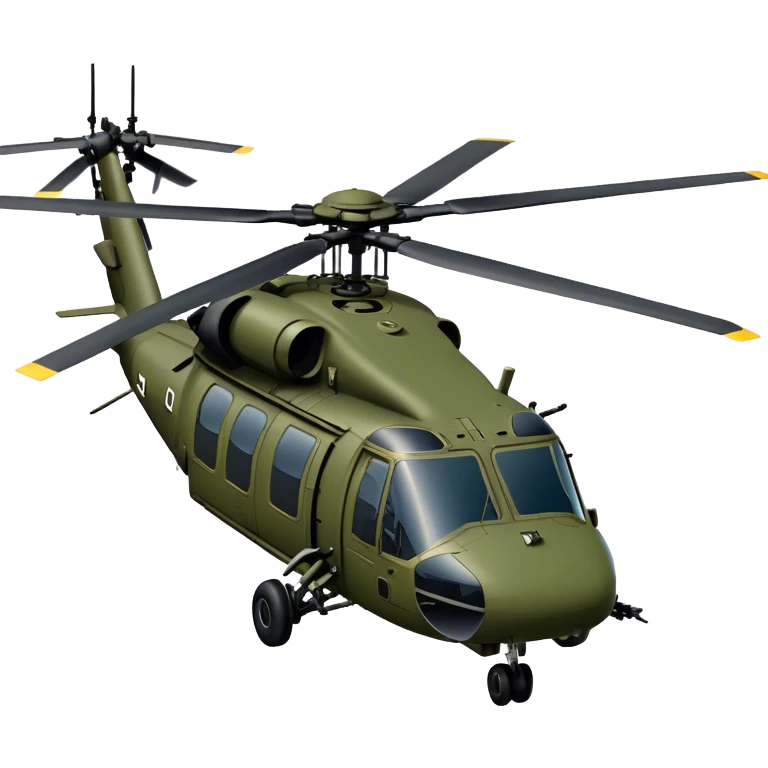 Sikorsky UH-60 Black Hawk - Sikorsky (Model Year: 2022) (Iconic colour: Olive green) emoji