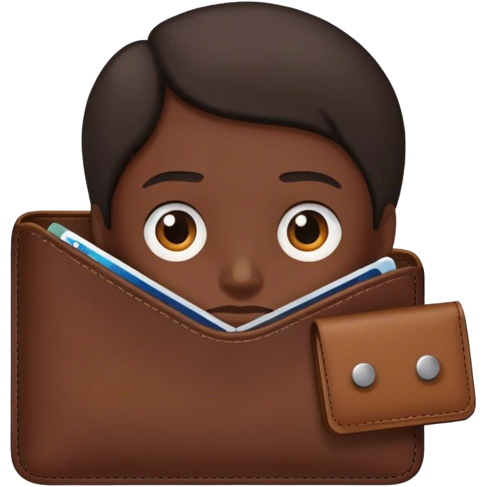 your wallet is your face. emoji