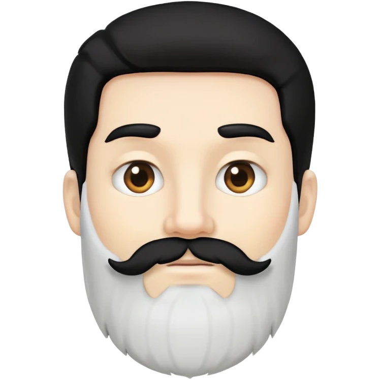 man with white skin, and black hair and beard emoji
