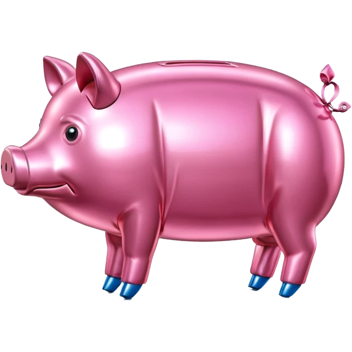 spam meat jeff koons style  pig balloon emoji