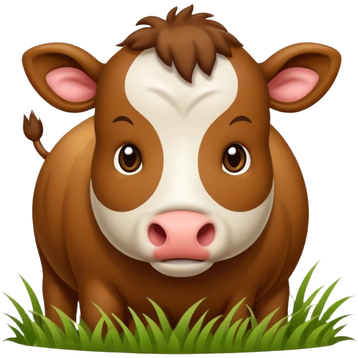 Vaca escocesa de las tierras altas donde no se le ven los ojos emoji