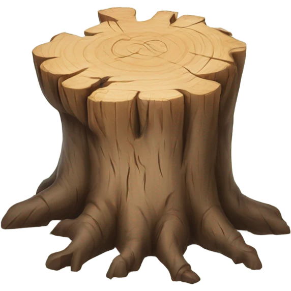 mental tree stump emoji