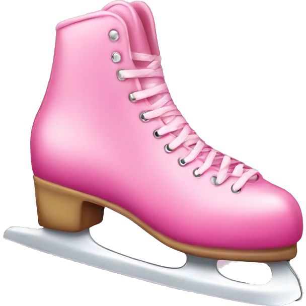 Pink ice skate emoji