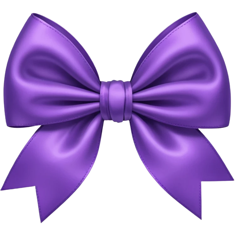 Purple colour bow emoji  emoji