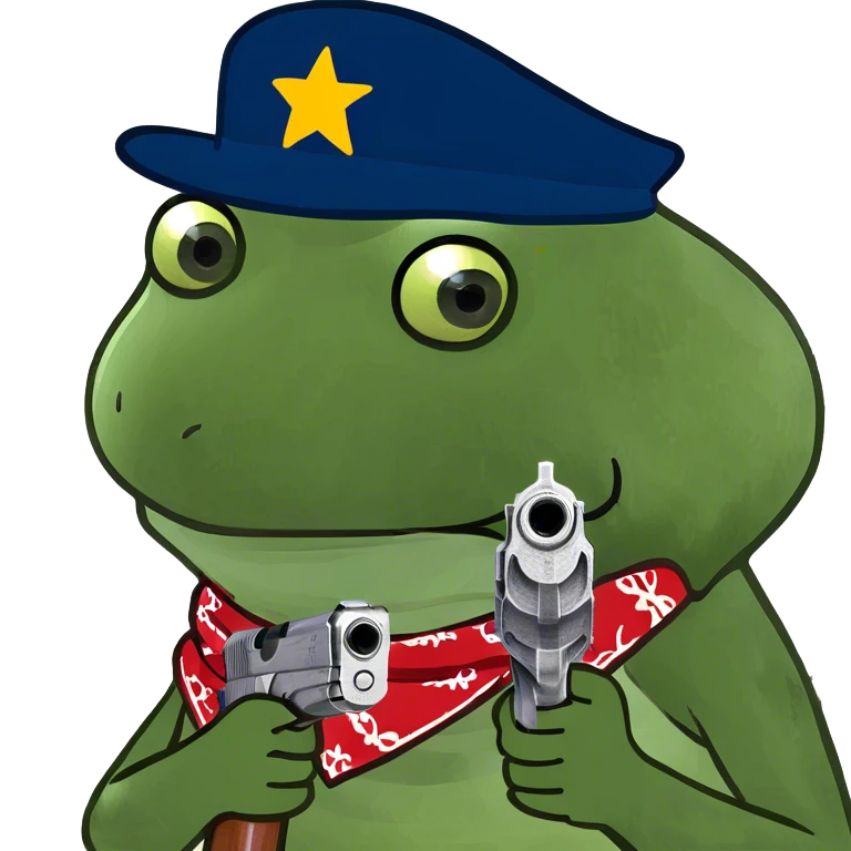 holding a gun emoji