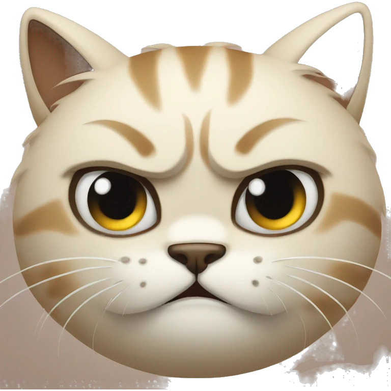 Very angry cat emoji