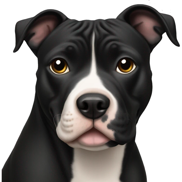 staffordshire bull terrier black emoji
