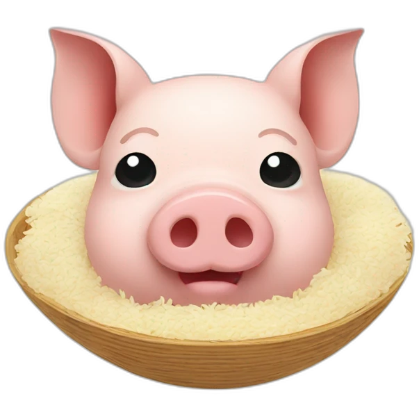 pig in a rice emoji