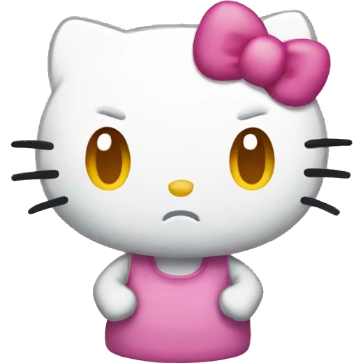 angry hello kitty emoji