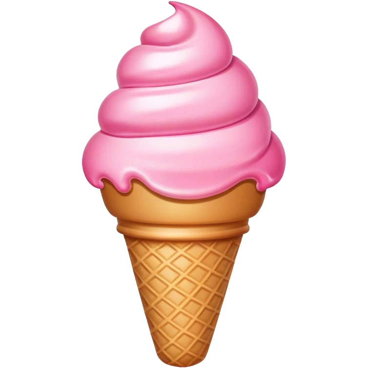 Pink ice cream emoji