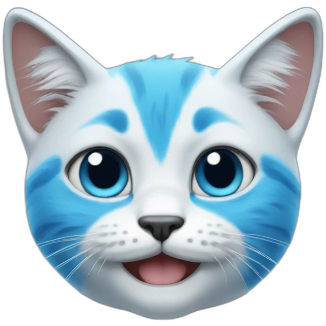 blue smurfcat emoji