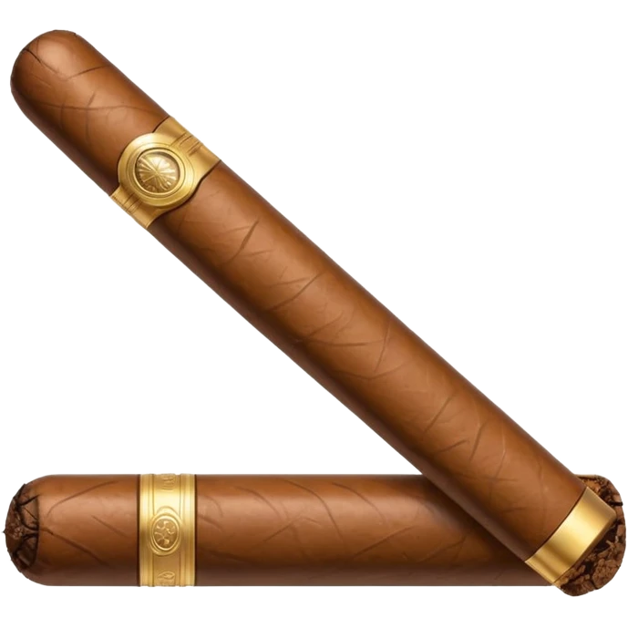 A luxury cigar emoji made of silver chrome, smooth metallic texture, minimal shape, glossy reflections, rich swag aesthetic, iOS emoji style, centered, clean white background emoji