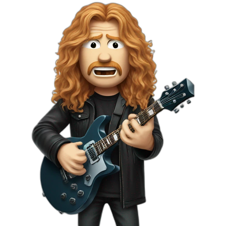 Dave mustaine singing emoji
