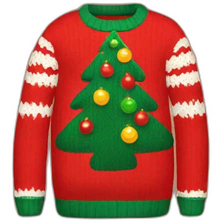 ugly christmas sweater emoji