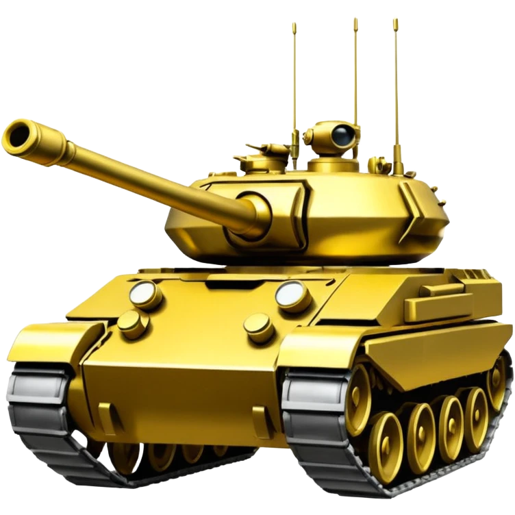 A glitch style tank emoji