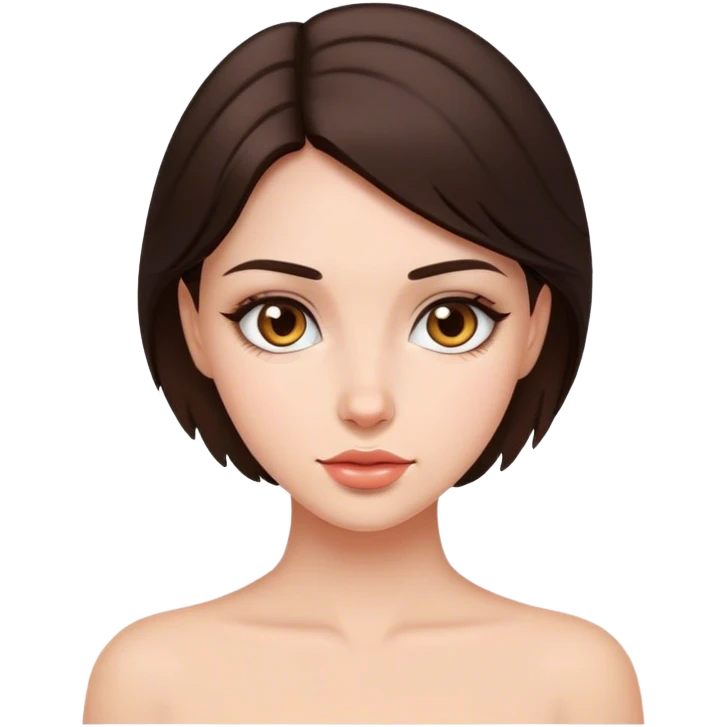 beautiful brunette girl emoji