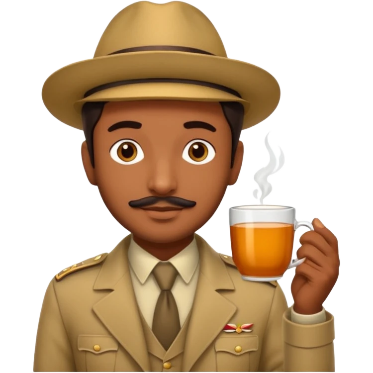 Gabar singh in sholay movie, taken cup of ttea emoji
