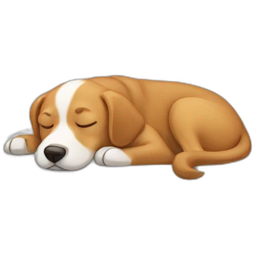 Sleeping-dog emoji