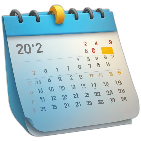 calendar with time emoji