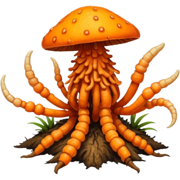 Cordyceps (orange mushroom) emoji