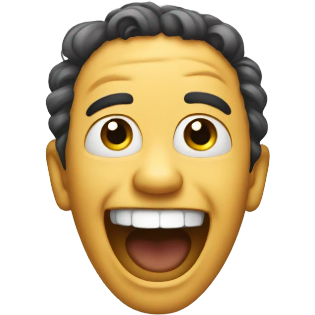 Hilarious laughing emoji