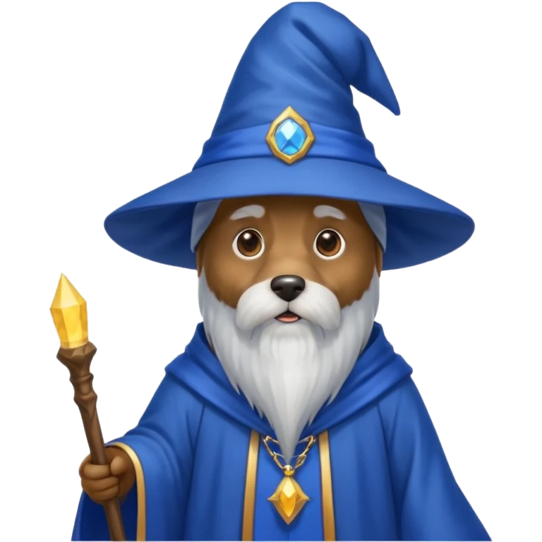 Dog wizard emoji