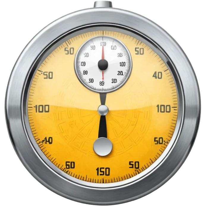classic analog bathroom scale with a dial emoji