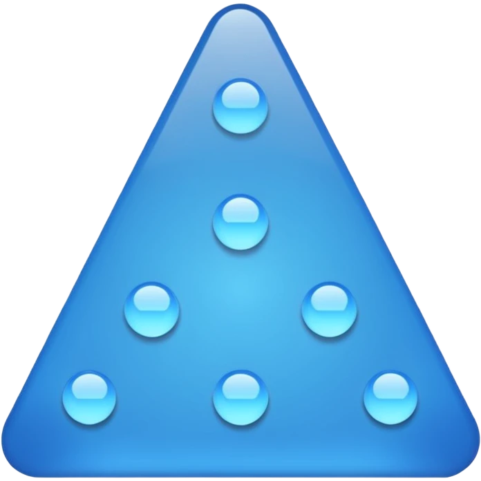 iOS style emoji, minimal summoning symbol, three dots triangle emoji