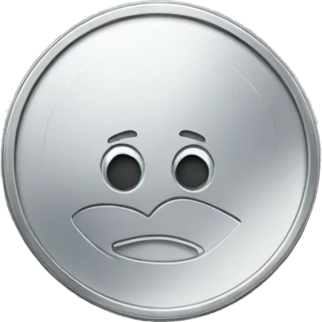 silver coin with a monocle emoji