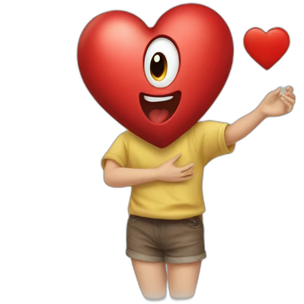heart and ! emoji