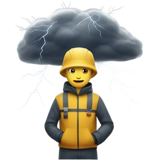 Storm chaser emoji