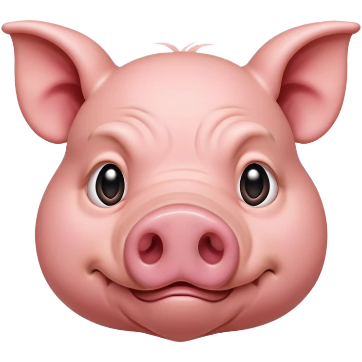 flustered pig  emoji