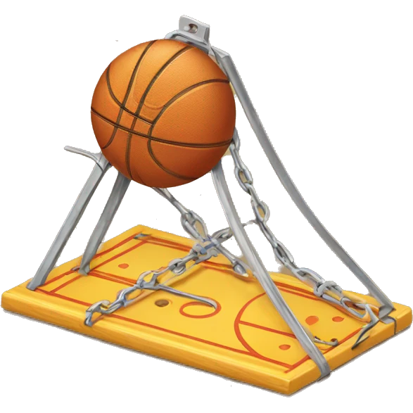 mouse trap with basketball inside emoji