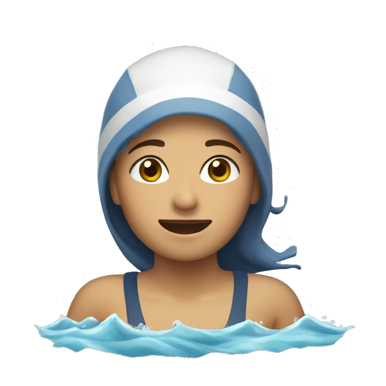 nadadora en el agua emoji