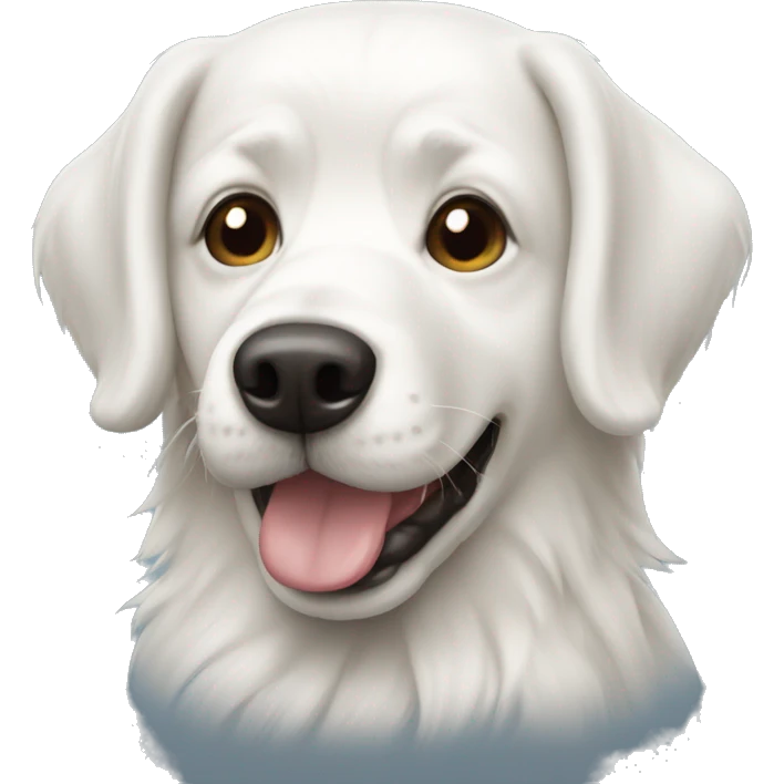 white russian dog emoji