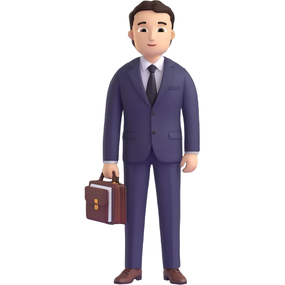 professional lawyer in business suit emoji