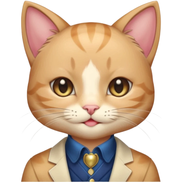 Shiny Blushing Cute Kawaii Handsome Shoujo Anime Cat-man Trending Style Cottagecore  emoji