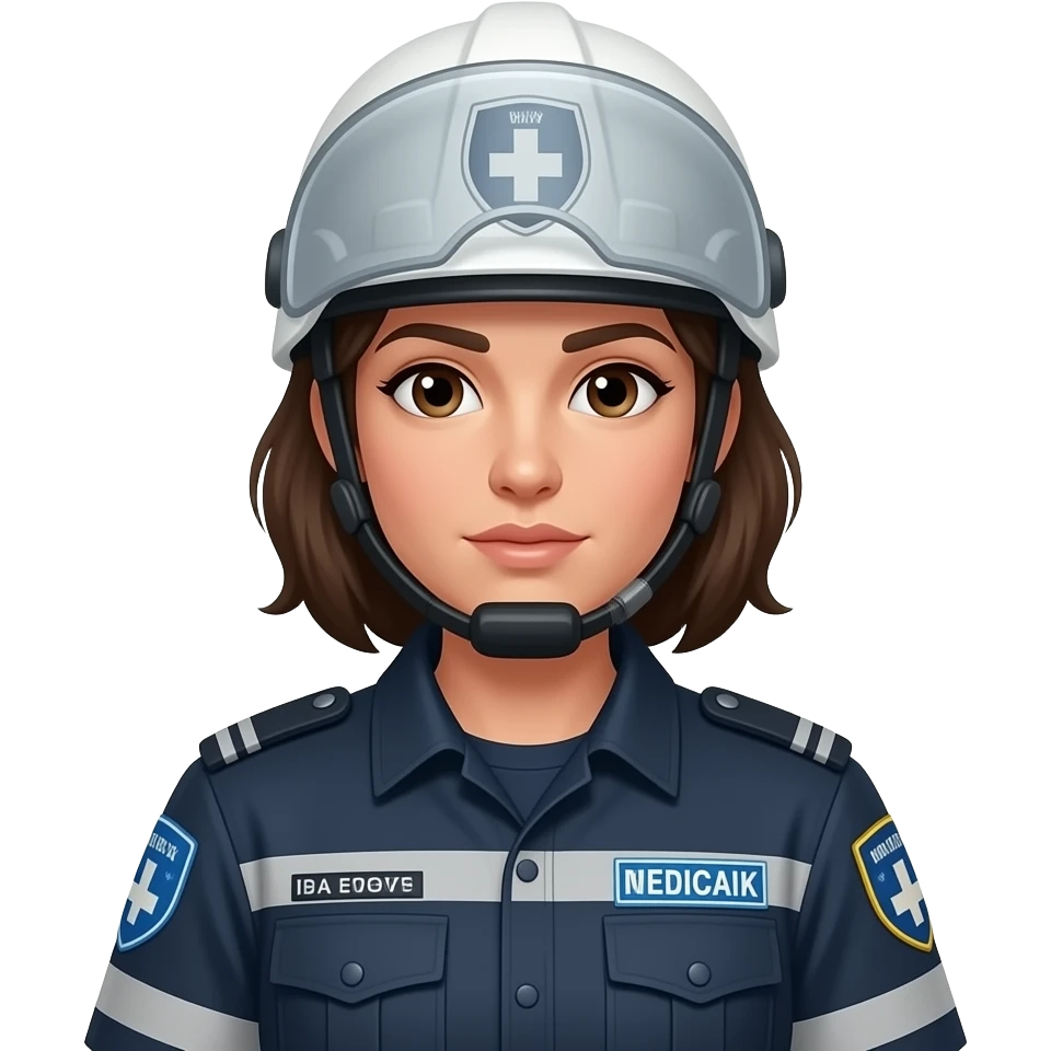tecnico de emergencias sanitarias catastrofes mujer emoji