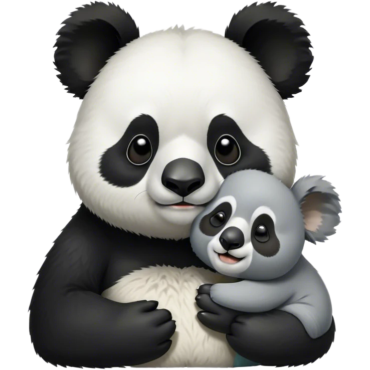 Panda and koala both sneezes emoji