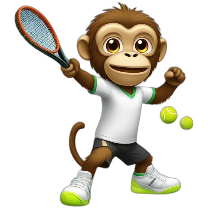 monkey tennis emoji