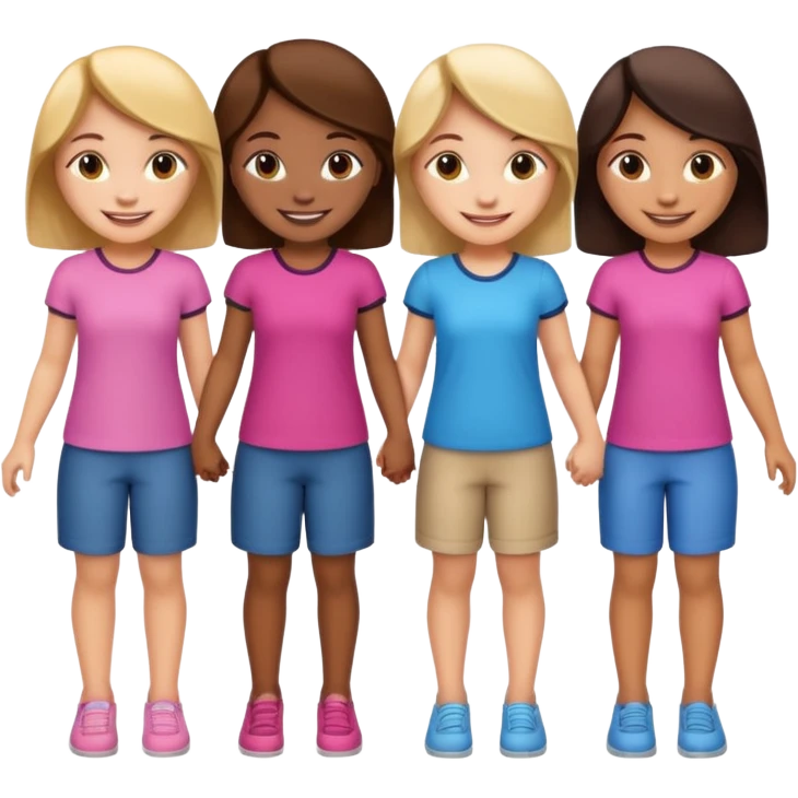 5 member girl group emoji