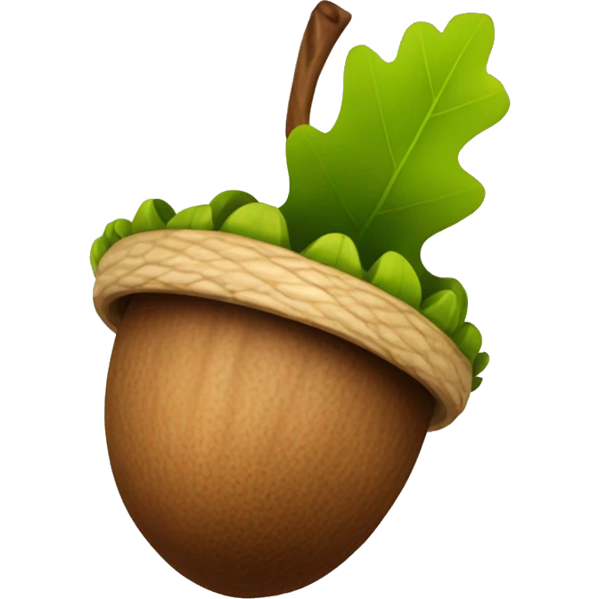 natural acorn emoji