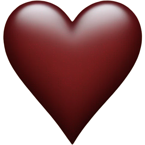 dark red heart emoji