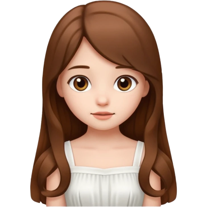 Cute shy girl emoji