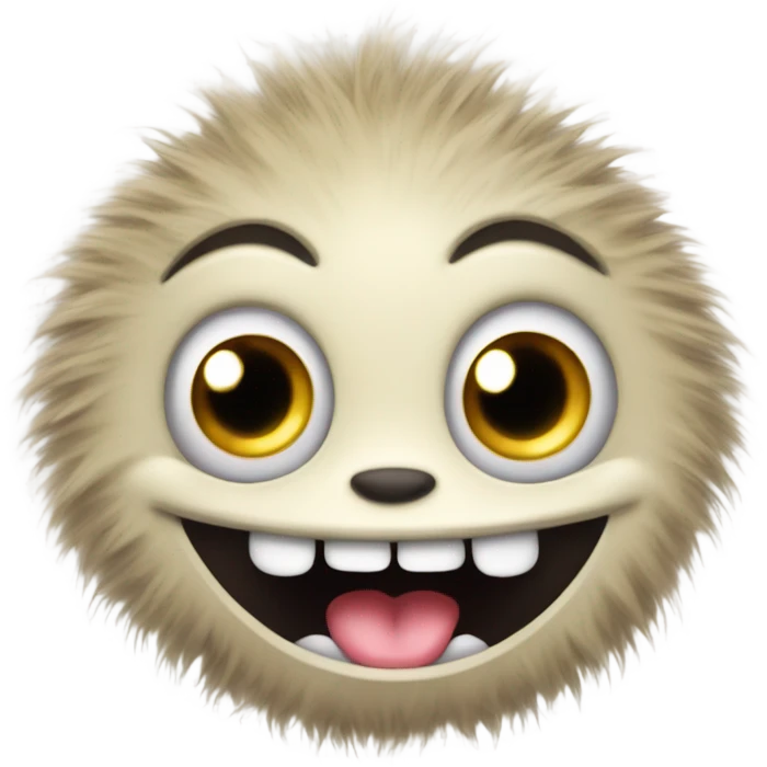 kind funny baby monster emoji