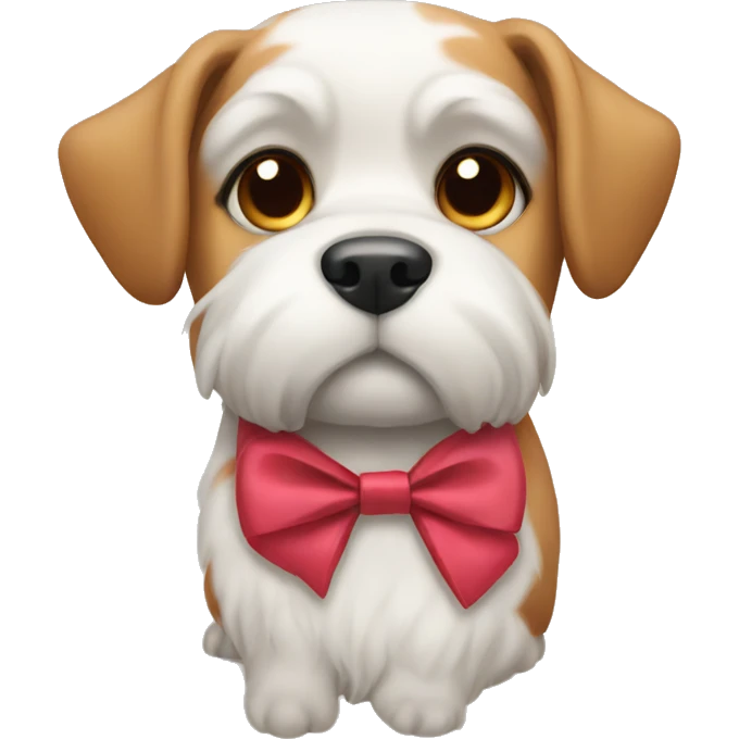 Dog with bow emoji