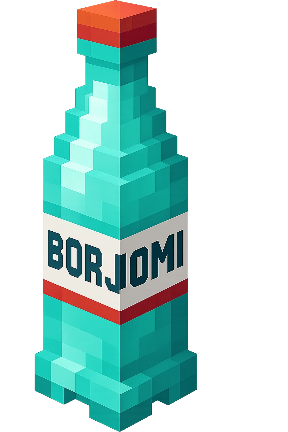 бутылка borjomi, no background emoji