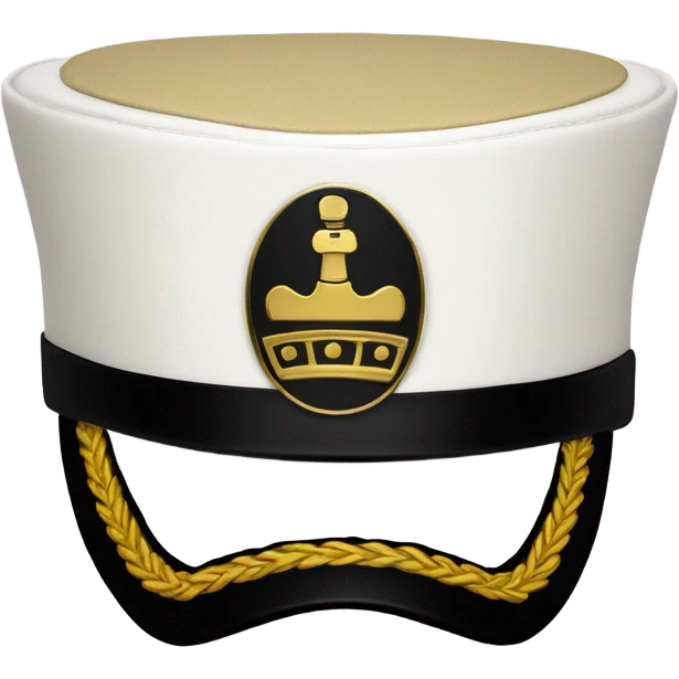 Boat captain hat emoji