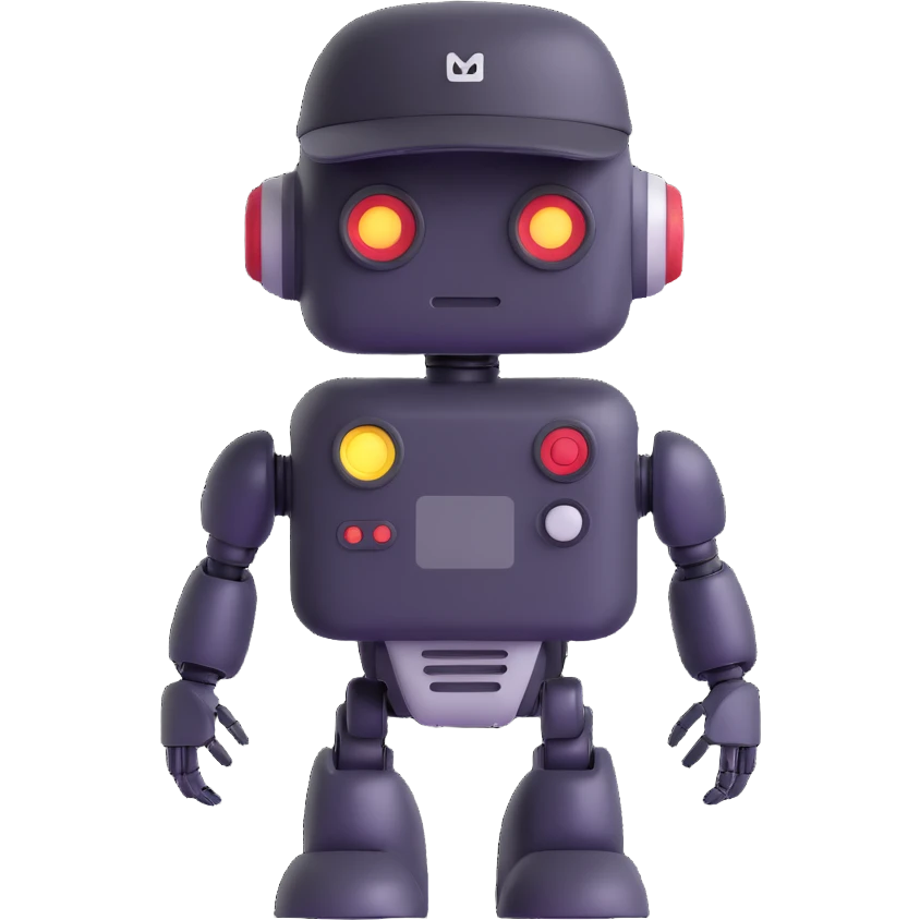 robot wearing a cap emoji