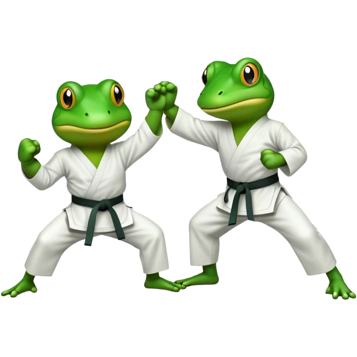 Karate frogs  emoji